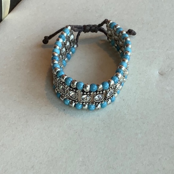 Beaded rhinestone bracelet - Picture 3 of 7